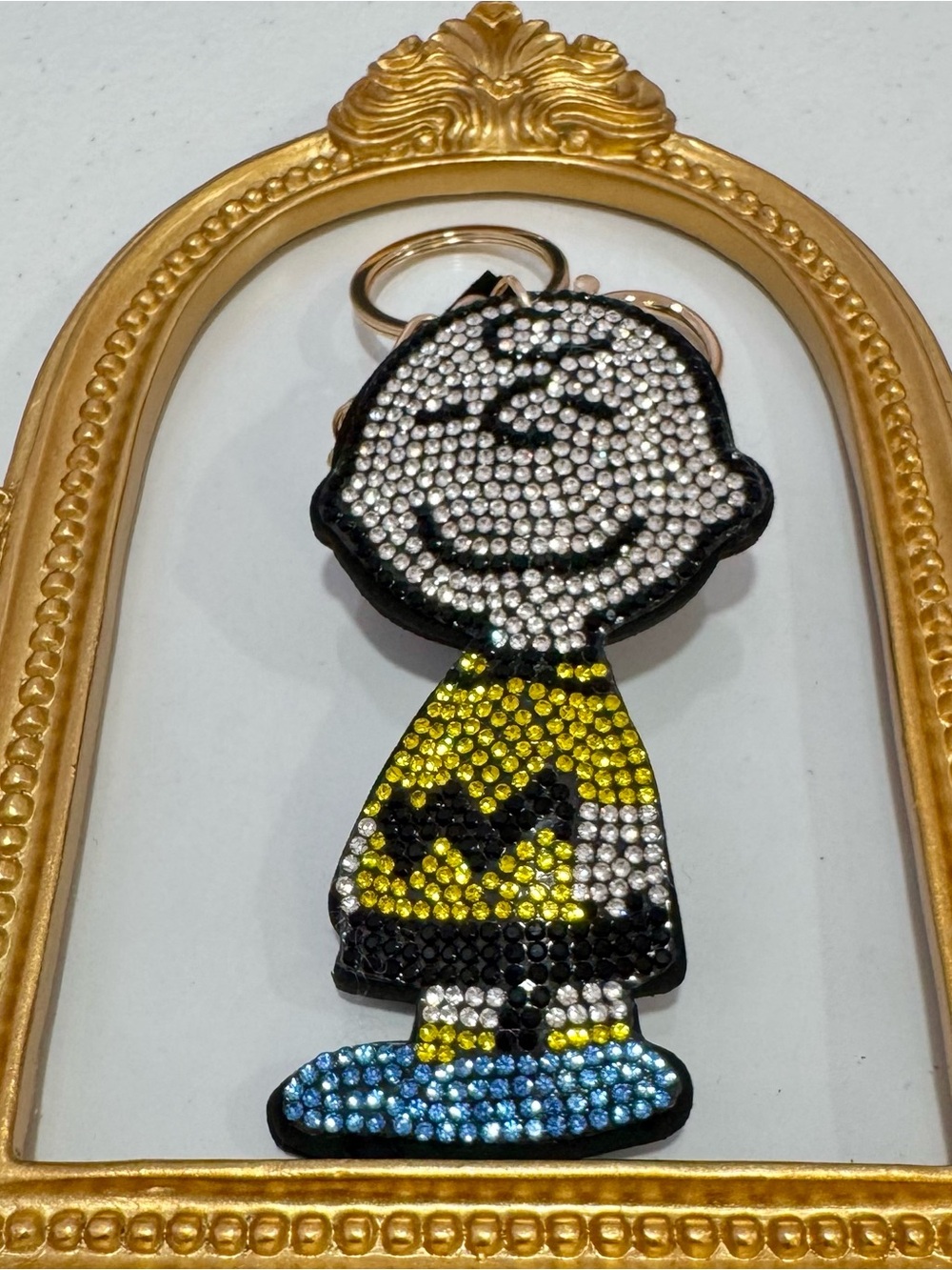 New Crystal-Embellished Charlie Brown Keychain